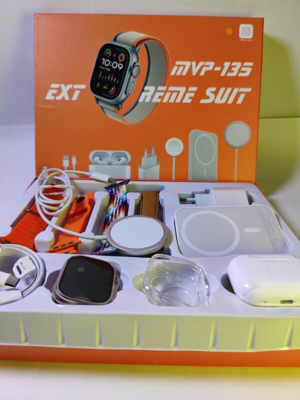 MVP-135 EXTREME SUIT Smartwatch – Rugged Design with Dual Wireless Chargers Power Bank - Image 2